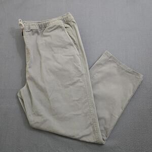 Orvis Men XL 30L Gray Straight Leg Pull On Elastic Waist Pants